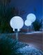 Saska Garden Zestaw 9 Lamp solarnych kula mleczna 15x44cm 4