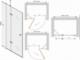 Mexen Mexen Roma drzwi prysznicowe uchylne 95 cm, transparent, chrom - 854-095-000-01-00 6