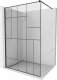Mexen Mexen Kioto ścianka prysznicowa 130 x 200 cm, transparent/czarny wzór 8 mm, czarny - 800-130-101-70-78 3