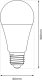 Eko-Light Żarówka LED 9W E27 A60 4000K Ściemnialna 100%/50%/25%. 2