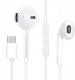 Słuchawki Fiesta FIESTA EARPHONES WITH MIC USB-C SŁUCHAWKI PRZEWODOWE DOUSZNE Z MIKROFONEM I USB-C WHITE [45647] 2