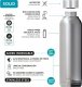 Quokka Quokka Solid Kids with strap - Butelka termiczna ze stali nierdzewnej 330 ml z paskiem (Zebras) 3