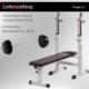Ławka Movit Fitness biała + zestaw hantli 30 kg 4
