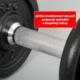 Maxxiva MAXXIVA Jednoręczna sztanga żeliwna, 30 kg 1