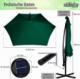 Stilista STILISTA Parasol ogrodowy z rączką 3,5m antracyt + LED 2