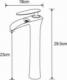 Bateria umywalkowa Mexen Mexen Lyra bateria umywalkowa wysoka, czarny/chrom - 745310-07 1