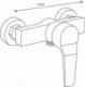 Bateria prysznicowa Mexen Mexen Caro bateria prysznicowa, czarna - 746640-70 1