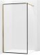 Mexen Mexen Kioto ścianka prysznicowa 70 x 200 cm, transparent/czarny wzór 8 mm, złoty - 800-070-101-50-70 1