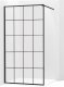 Mexen Mexen Kioto ścianka prysznicowa 70 x 200 cm, transparent/czarny wzór 8 mm, czarny - 800-070-101-70-77 1