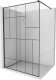 Mexen Mexen Kioto ścianka prysznicowa 70 x 200 cm, transparent/czarny wzór 8 mm, czarny - 800-070-101-70-78 3