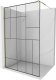 Mexen Mexen Kioto ścianka prysznicowa 100 x 200 cm, transparent/czarny wzór 8 mm, złoty - 800-100-101-50-78 11