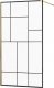 Mexen Mexen Kioto ścianka prysznicowa 100 x 200 cm, transparent/czarny wzór 8 mm, złoty - 800-100-101-50-78 2