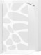 Mexen Mexen Kioto ścianka prysznicowa 120 x 200 cm, transparent/biały wzór 8 mm, chrom - 800-120-101-01-97 1