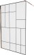 Mexen Mexen Kioto ścianka prysznicowa 130 x 200 cm, transparent/czarny wzór 8 mm, różowe złoto - 800-130-101-60-78 1