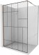 Mexen Mexen Kioto ścianka prysznicowa 130 x 200 cm, transparent/czarny wzór 8 mm, różowe złoto - 800-130-101-60-78 6