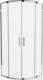 Mexen Mexen Rio kabina prysznicowa półokrągła 70 x 70 cm, transparent, chrom + brodzik Rio, biały - 863-070-070-01-00-4710 1