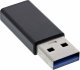 Adapter USB InLine USB-C - USB Czarny  (35810) 1