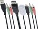 Przełącznik InLine InLine® KVM Switch, 2-port, USB-C + DisplayPort to DisplayPort 1.2, 4K, with audio, integrated cable 2