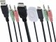 Przełącznik InLine InLine® KVM Switch, 2-port, USB-C + HDMI to HDMI, 4K, with audio, integrated cable 2