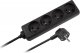 Rebel Electro Przedłużacz sieciowy czarny 4 gniazda bez przełącznika, kabel 5m (3x1,5mm) (URZ3060-5 B) 1