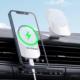 Mcdodo Mcdodo Uchwyt samochodowy z ładowarką MagSafe do iPhone 12 13 biały 2