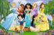 Trefl Puzzle 104 elementy Super Shapes XL Księżniczki Disney w ogrodzie 2