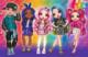 Trefl Puzzle 104 elementy Super Shapes XL Stylowe Rainbow High 1