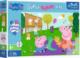 Trefl Puzzle 60 elementy Super Shape XXL Świnka Peppa Zabawy z braciszkiem 1