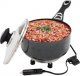 AMiO Rondel elektryczny z pokrywką do samochodu 18cm x 8cm 150w 12v 3