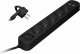 Orno Listwa przeciwprzepięciowa, 5 gniazd 2P+Z, kabel 1,5m, z wyłącznikiem podświetlanym dwutorowym. 10A/230 VAC, Ładowarka 2xUSB 2,1A. Płaska wtyczka 1