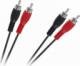 Kabel RCA (Cinch) x2 - RCA (Cinch) x2 5m czarny (LEC-KPO2610-5) 1