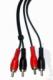 Kabel RCA (Cinch) x2 - RCA (Cinch) x2 5m czarny (LEC-KPO2610-5) 1