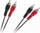 Kabel RCA (Cinch) x2 - RCA (Cinch) x2 1.2m czarny (KPO2610-1,2) 1