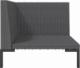 vidaXL vidaXL Sofa ogrodowa z poduszkami, zaokrąglony rattan PE 4