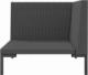 vidaXL vidaXL Sofa ogrodowa z poduszkami, zaokrąglony rattan PE 5