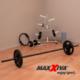 Maxxiva Maxxiva gryf do hantli 180 cm, czarny + blokady sprężynowe 2