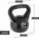 Kettlebell Maxxiva MAXXIVA Kettlebell, czarny, 24 kg 1