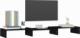 vidaXL vidaXL Podstawka na monitor, czarna, 80x24x10,5 cm, drewno sosnowe 7