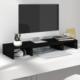 vidaXL vidaXL Podstawka na monitor, czarna, 80x24x10,5 cm, drewno sosnowe 8