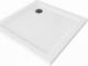 Brodzik Mexen Mexen Flat brodzik kwadratowy slim 100 x 100 cm, biały, syfon czarny - 40101010B 1