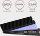 Axagon AXAGON CLR-M2L6, hliníkový pasivní chladič pro M.2 2280 SSD, výška 6 mm 1