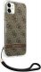 Guess Etui Guess do iPhone 11 brązowy hardcase 4G Print Strap 3