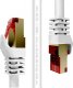 Duronic Duronic CAT8 WE 0,5m Kabel sieciowy S/FTP biały transmisja 40GB skrętka LAN pachcord 1