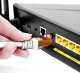 Duronic Duronic CAT8 WE 0,5m Kabel sieciowy S/FTP biały transmisja 40GB skrętka LAN pachcord 1