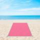 Springos Koc plażowy sand free 200x150 cm mata plażowa dwuwarstwowa różowa UNIWERSALNY 5