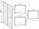 Mexen Mexen Apia drzwi prysznicowe rozsuwane 150 cm, transparent, chrom - 845-150-000-01-00 4