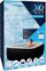 Jacuzzi ogrodowe XQ Max XQ Max Nadmuchiwana wanna z hydromasażem, 145x145x65 cm, czarno-białe 2