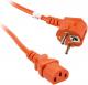 Kabel zasilający Kolink Schuko - C13, 1.8m, pomarańczowy (CB-N-OR) 1