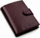 Solier Accessories Portfel męski na zatrzask SOLIER SW01 bordowy 1