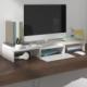 vidaXL vidaXL Podstawka na monitor, biała, 60x24x10,5 cm, lite drewno sosnowe 1